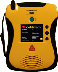 Defibtech LifeLIne View AED status screen
